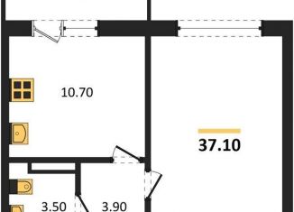 Продается 1-комнатная квартира, 37.1 м2, Новосибирск, Ленинский район