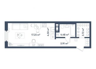 Продается квартира студия, 35.9 м2, Санкт-Петербург, Московский район