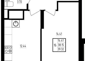 Продажа 1-комнатной квартиры, 39.3 м2, Казань, жилой комплекс Мечта, 5, ЖК Мечта