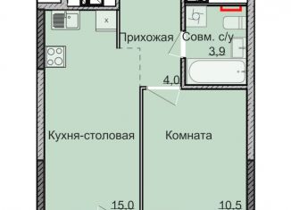 Продам 1-комнатную квартиру, 33.4 м2, Удмуртия