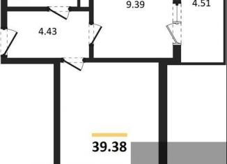 Однокомнатная квартира на продажу, 39.4 м2, село Новая Усмань