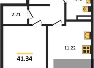 Продаю 1-комнатную квартиру, 41.3 м2, Воронеж