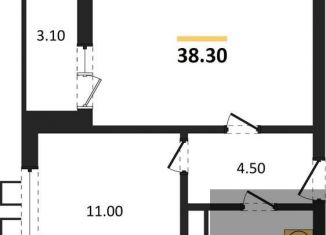 Продается 1-комнатная квартира, 38.3 м2, Воронеж, улица Шишкова, 140Б/6