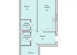 Продается 2-ком. квартира, 60.5 м2, село Первомайский, жилой комплекс Санвилл, 5