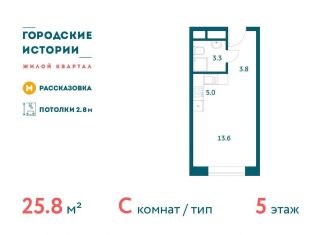 Продаю квартиру студию, 25.8 м2, поселение Внуковское