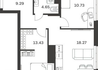 Продается 2-ком. квартира, 56.4 м2, Тула, улица Хворостухина, 21