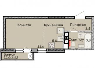 Квартира на продажу студия, 24.1 м2, Ижевск