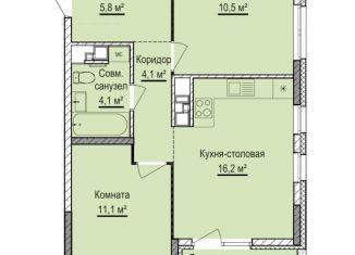 Продаю 2-комнатную квартиру, 51.8 м2, Ижевск, жилой комплекс Норвежский Лес, 20