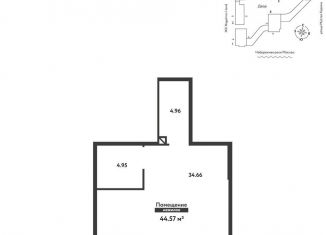 Продажа помещения свободного назначения, 44.57 м2, Москва, Автозаводская улица, 23с16