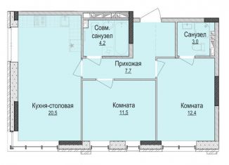 Продажа 2-ком. квартиры, 59.5 м2, Ижевск, Индустриальный район, жилой комплекс Утро на Репина, 1