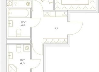 Продажа 2-комнатной квартиры, 72.7 м2, Москва, улица Харлампиева, 32