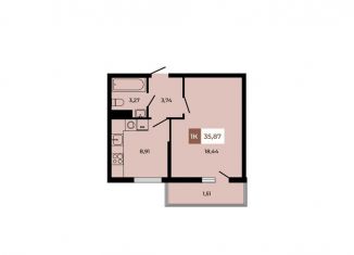 Продаю 1-ком. квартиру, 35.9 м2, поселок Темерницкий, ЖК Темерницкий