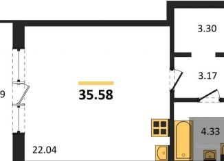 Продается квартира студия, 35.6 м2, Воронеж, Ленинский проспект, 108А