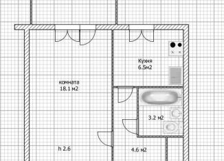 Продается 1-комнатная квартира, 33.5 м2, Брянск, улица Менжинского, 11А, Фокинский район