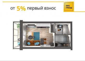 Однокомнатная квартира на продажу, 30.3 м2, Кемеровская область