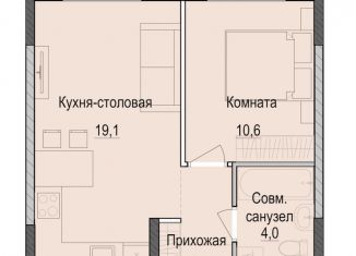 Продаю 1-комнатную квартиру, 37.3 м2, Казань, Приволжский район