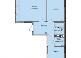 Продаю двухкомнатную квартиру, 64.5 м2, Ижевск, жилой комплекс Скандинавия, 7, ЖК Скандинавия