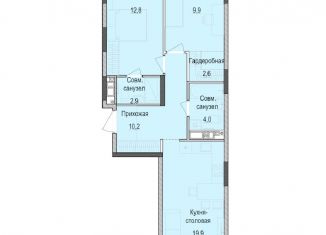 Продается 2-комнатная квартира, 62 м2, Казань, Приволжский район