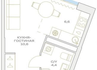 Квартира на продажу студия, 26 м2, Москва