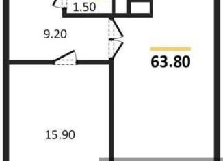 Продается 1-комнатная квартира, 63.8 м2, Воронеж, Центральный район, улица Сакко и Ванцетти, 82