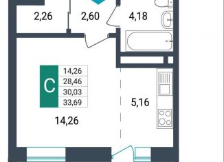 Продаю квартиру студию, 30 м2, Забайкальский край