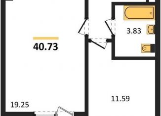 Продаю однокомнатную квартиру, 40.7 м2, Воронеж, Ленинский район