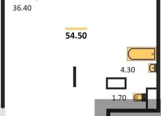 Продажа 1-комнатной квартиры, 54.5 м2, Воронеж, улица Шишкова, 140Б/17