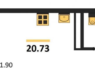 Продажа квартиры студии, 20.7 м2, Воронеж