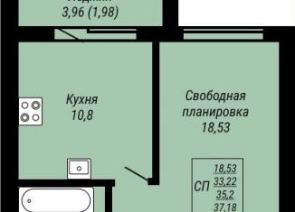 Продаю 1-комнатную квартиру, 37.2 м2, Иваново