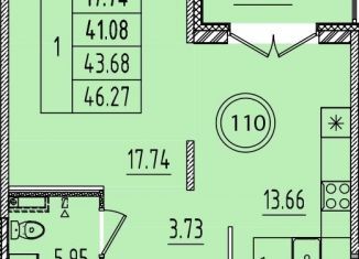 Продажа 1-комнатной квартиры, 36.7 м2, Санкт-Петербург