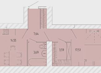 Продам 1-комнатную квартиру, 47 м2, Архангельск, Новгородский проспект, 103