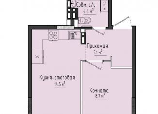 Продаю 1-комнатную квартиру, 32.7 м2, село Первомайский, жилой комплекс Город Оружейников, 21