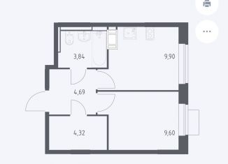 Продажа 2-ком. квартиры, 34 м2, деревня Юрлово, жилой комплекс Пятницкие Луга, к2/2