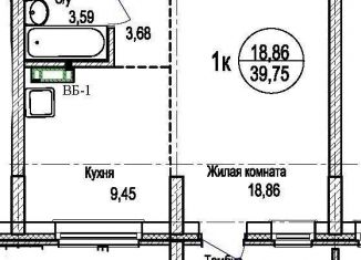 Сдача в аренду 1-ком. квартиры, 39 м2, Новосибирская область, Солнечная улица, 5