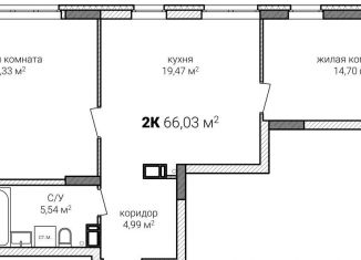 Продается 2-ком. квартира, 66 м2, Нижний Новгород, Советский район