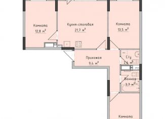 Продажа 3-комнатной квартиры, 76.3 м2, Ижевск, улица Холмогорова, 89