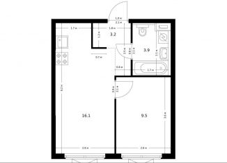 Продам 1-комнатную квартиру, 32.7 м2, Москва, САО, жилой комплекс Большая Академическая 85, к3.3