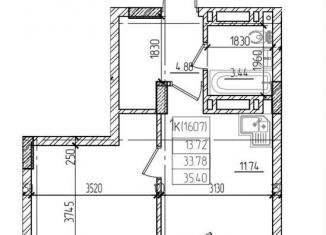 Продам однокомнатную квартиру, 35.4 м2, Новосибирск, Фабричная улица, 65/4, метро Площадь Гарина-Михайловского