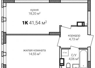 Продается 1-ком. квартира, 41.5 м2, Нижний Новгород, Советский район