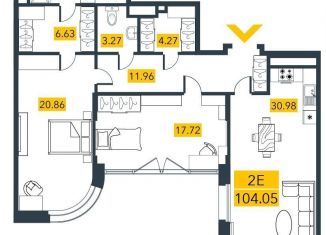 2-комнатная квартира на продажу, 104.2 м2, Санкт-Петербург, метро Приморская