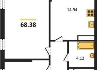 Продаю 2-комнатную квартиру, 68.4 м2, Воронеж, Центральный район, Московский проспект, 132