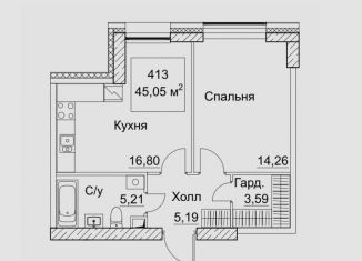 Продаю 1-комнатную квартиру, 46 м2, Москва, Хорошевский район, 2-й Хорошёвский проезд, 7с1В