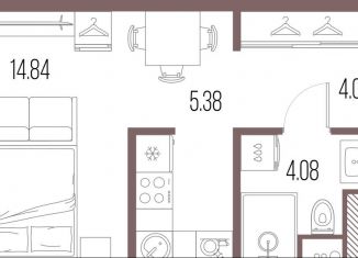 Продается квартира студия, 28.3 м2, Санкт-Петербург, метро Василеостровская