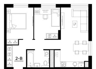 Продаю 2-комнатную квартиру, 52.8 м2, Астрахань, Ленинский район, улица Татищева, 12