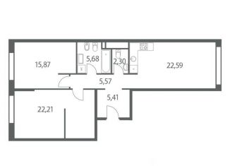 Продаю 3-ком. квартиру, 81 м2, Москва, станция Тестовская, Шмитовский проезд, 39к8