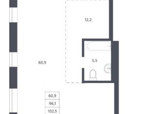 Продам однокомнатную квартиру, 102.5 м2, Новосибирск, Заельцовский район, Красный проспект, 236