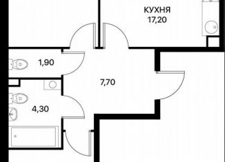 Продаю двухкомнатную квартиру, 66.8 м2, Ростов-на-Дону, Первомайский район