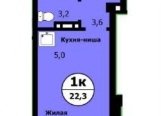 Продаю квартиру студию, 21.6 м2, Красноярский край, улица Лесников, 41Б