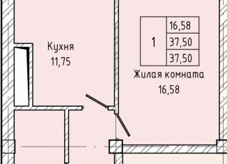 Продается однокомнатная квартира, 37.5 м2, Кабардино-Балкариия, улица Атажукина, 10