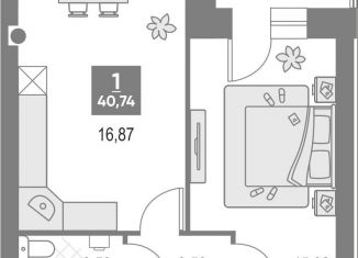 Продается 1-ком. квартира, 40.7 м2, Кировская область